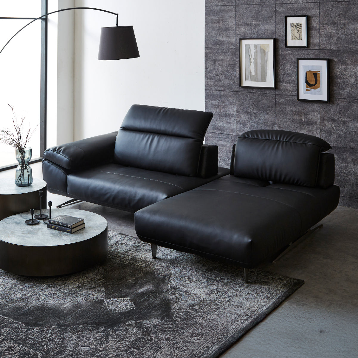 ロニーダス　左スモールカウチソファ　幅239cm