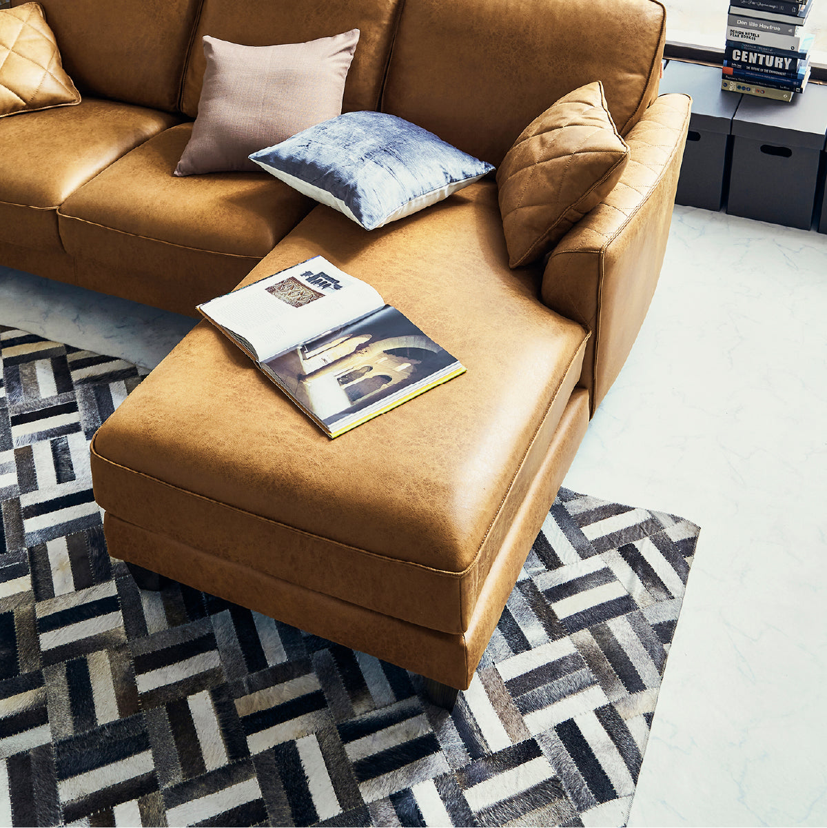 コロンバスⅡ　左カウチソファ　幅219cm