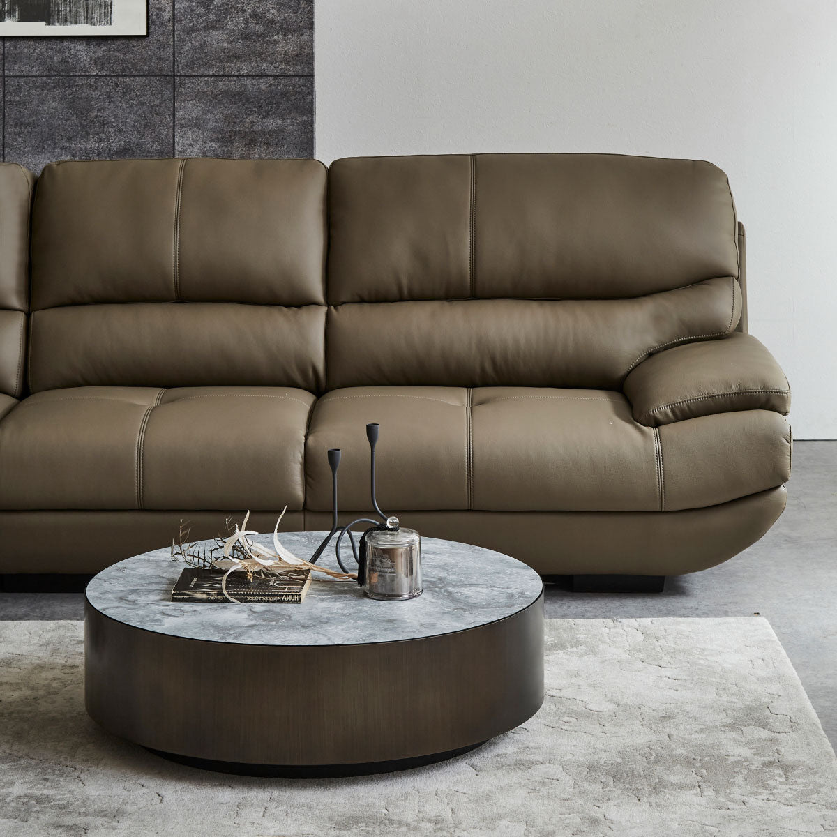 メーダ　右スモールカウチソファ　幅240cm