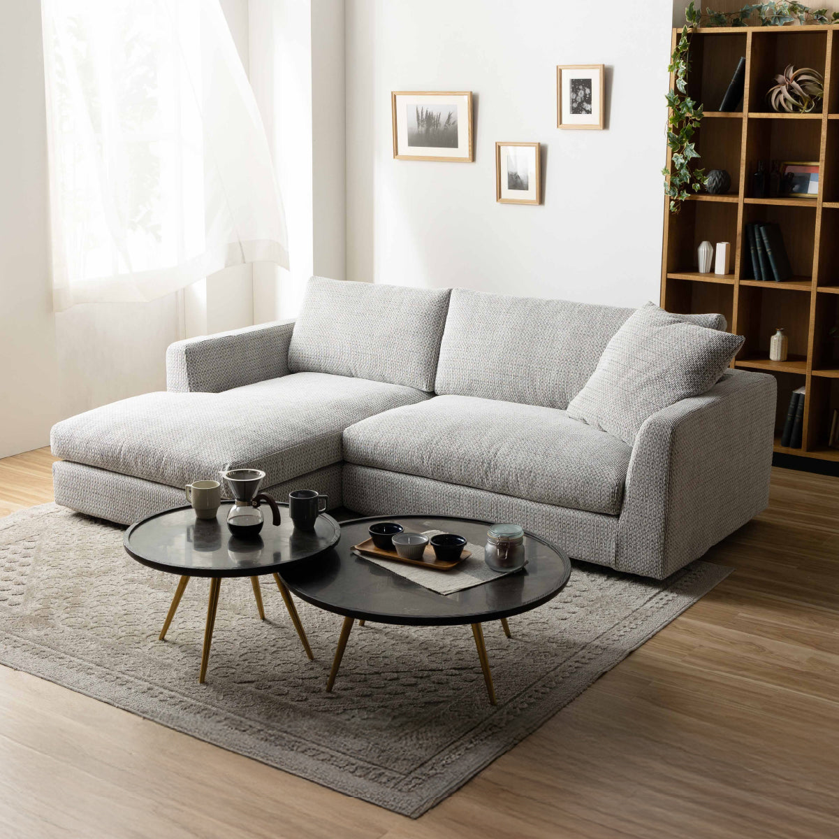 デパラⅡ　カウチソファ　幅220cm