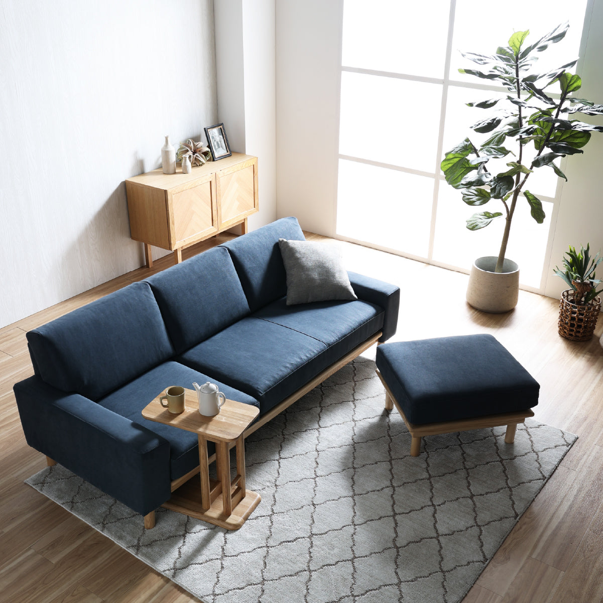 ルノ　カウチソファ　幅200cm