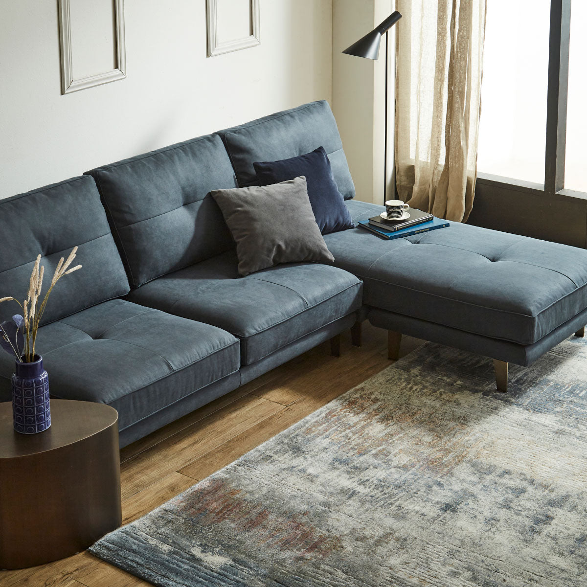 マリエッタ　カウチソファ　幅219cm