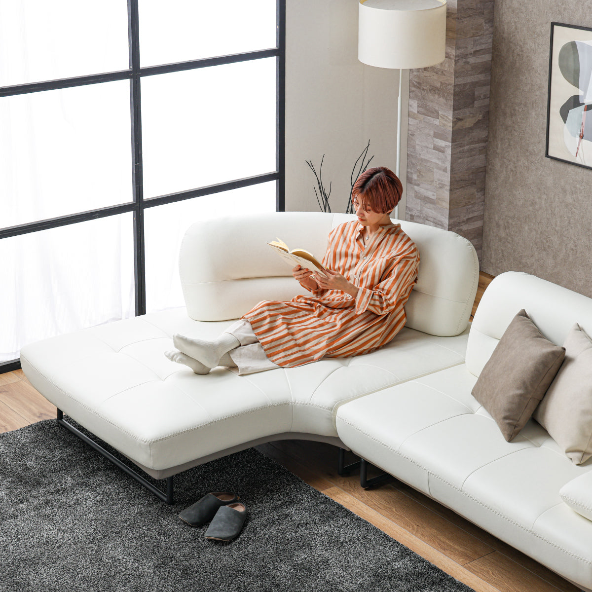 ラルス 右スモールカウチ 幅240cm ｜関家具公式通販サイト