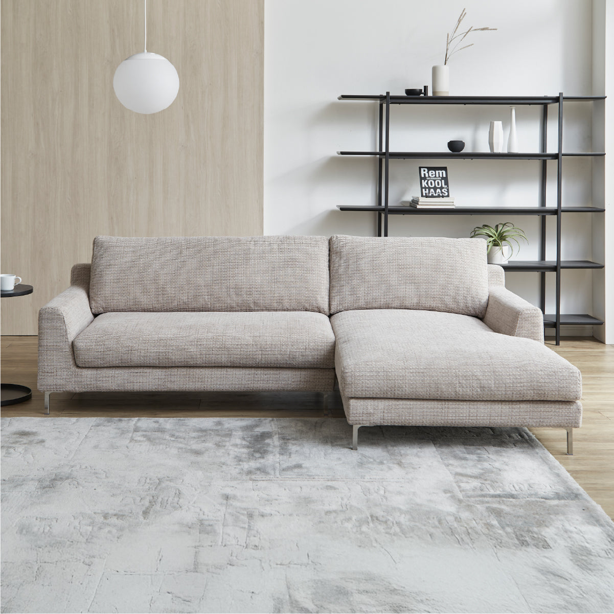 デイラート　カウチソファ　幅221cm