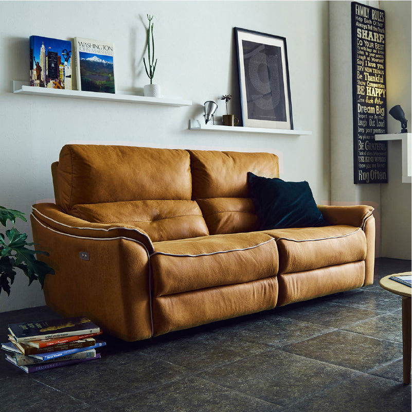 バッジオ　3人掛け2シーター電動ソファ幅190cm