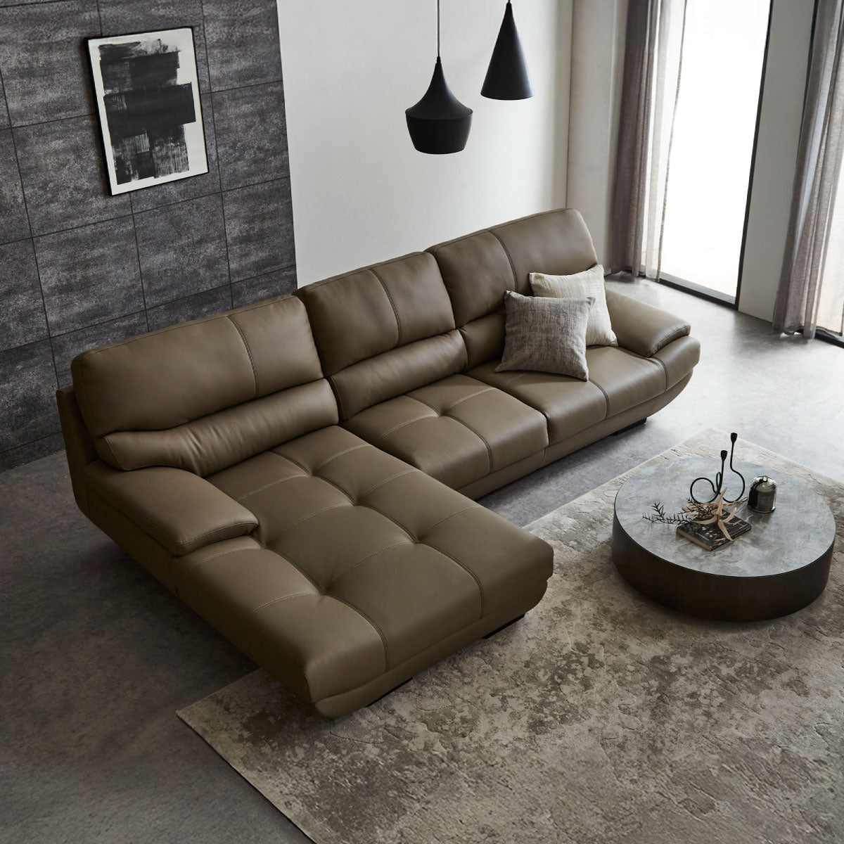 メーダ　カウチソファ　幅279cm