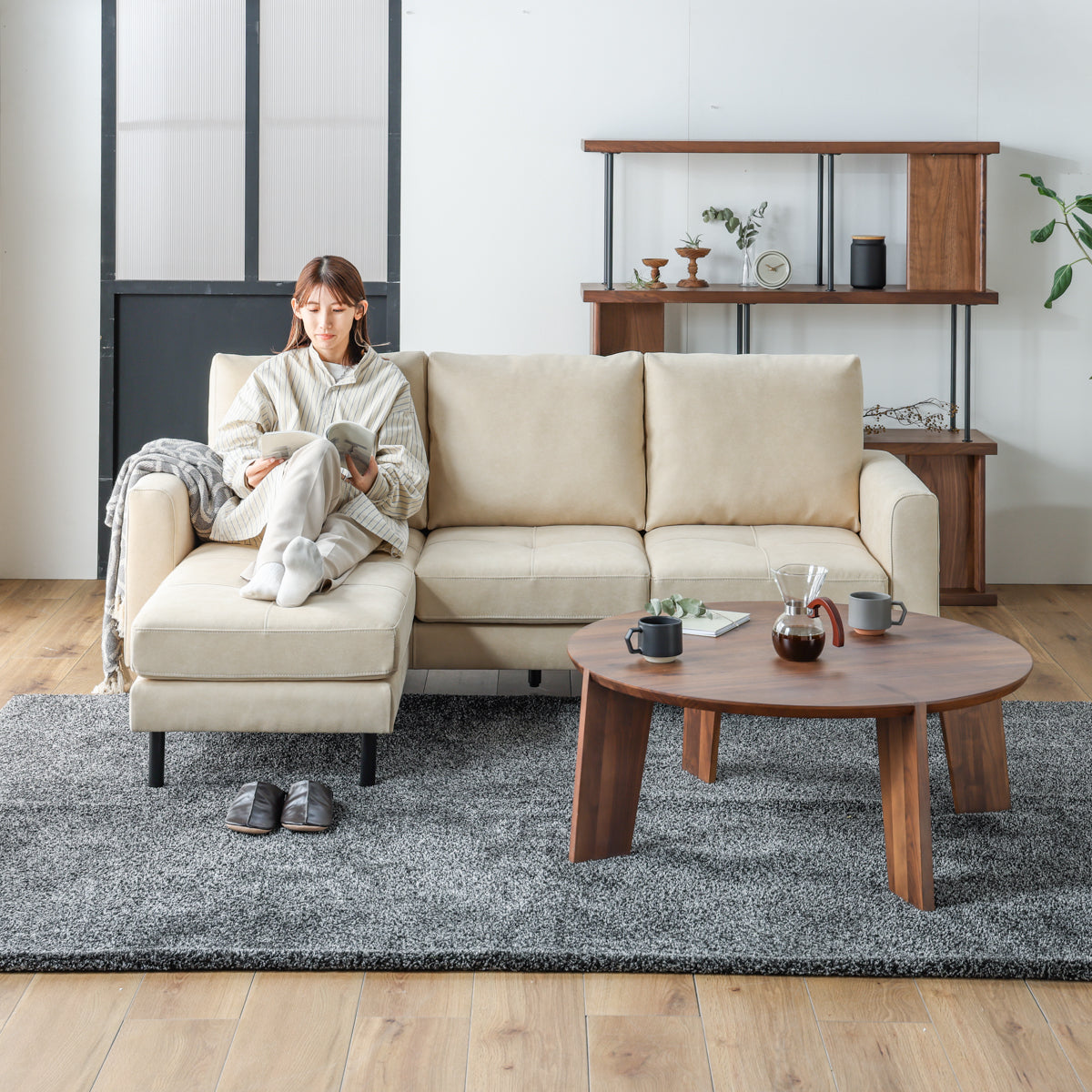 ソラン　カウチソファ　幅189cm