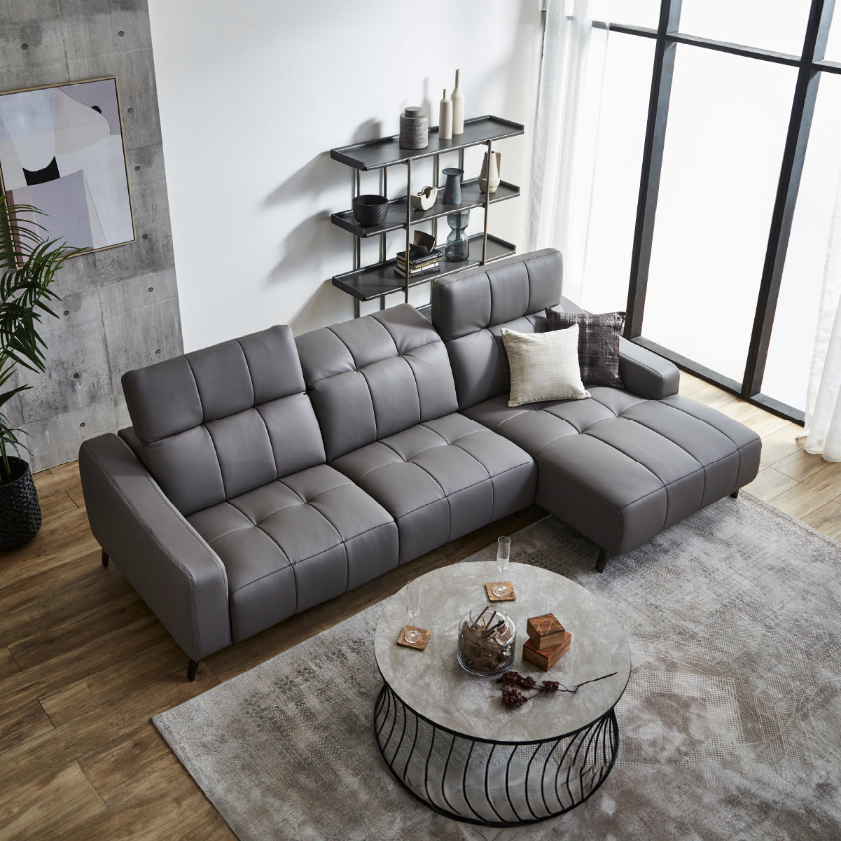 バザードⅡ　左スモールカウチソファ　幅240cm