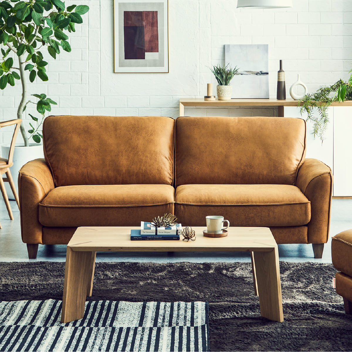 ベルトーネ　3人掛けスモールソファ 幅185cm