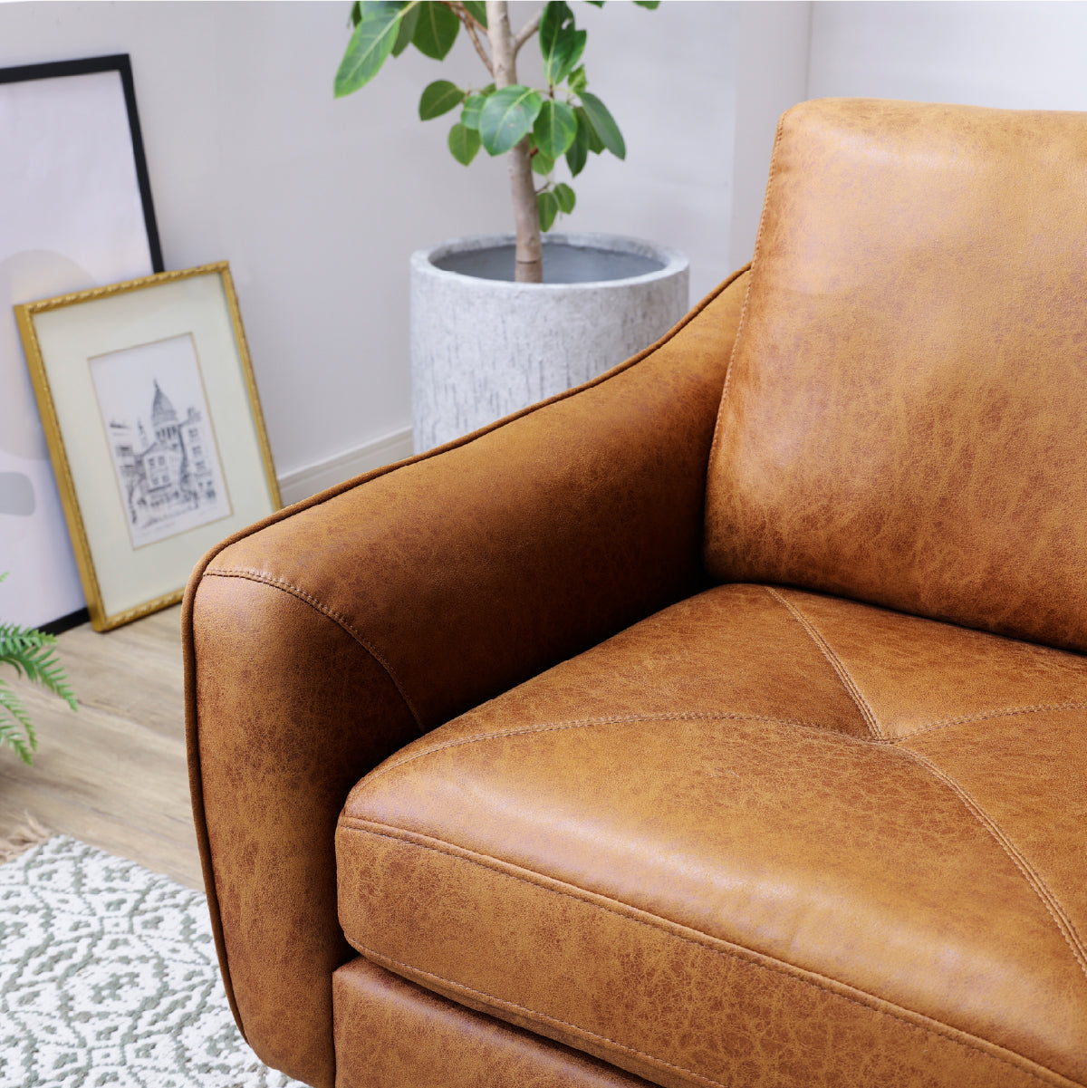 カローレ　カウチソファ　幅202cm