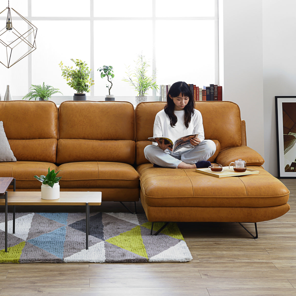 ムラーノ　左スモールカウチソファ　幅240cm