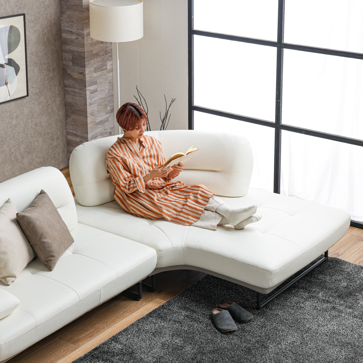 ラルス 左カウチソファ 幅266cm ｜RELAX FORM®（リラックスフォーム