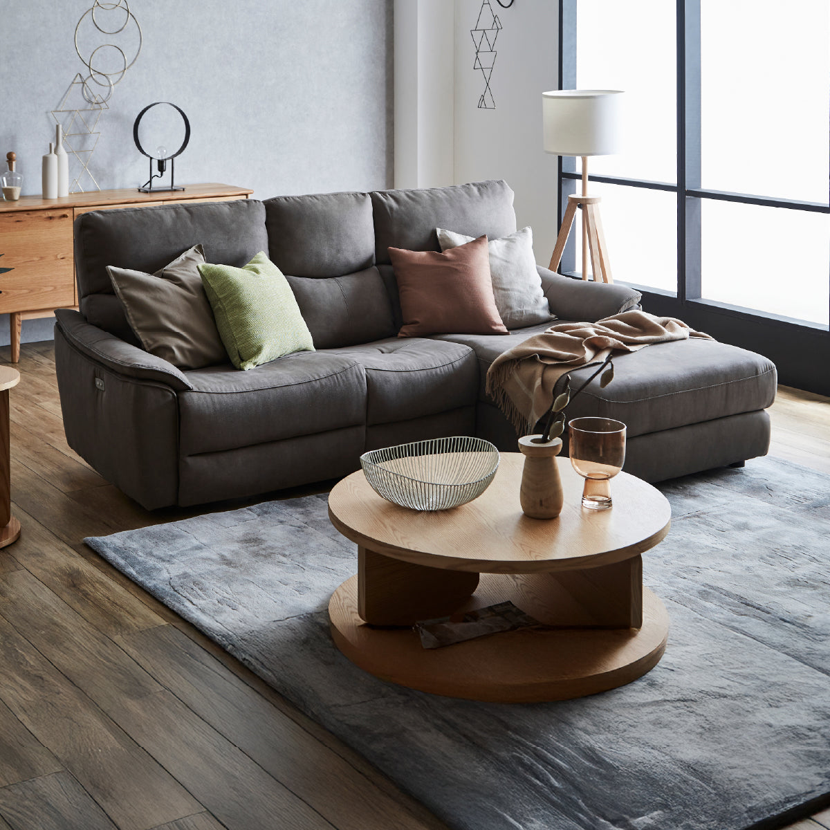 エルドラド　左カウチソファ　幅218cm