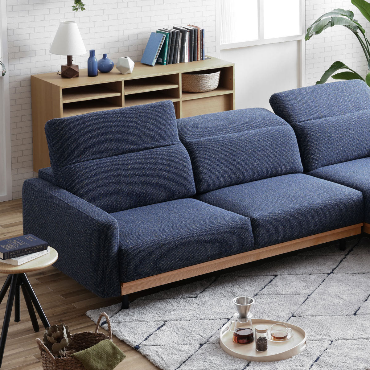 バレンナ　左スモールカウチソファ　幅241cm