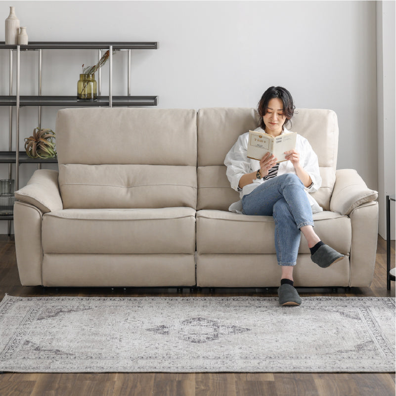 バッジオ　3人掛け2シーター電動ソファ幅190cm