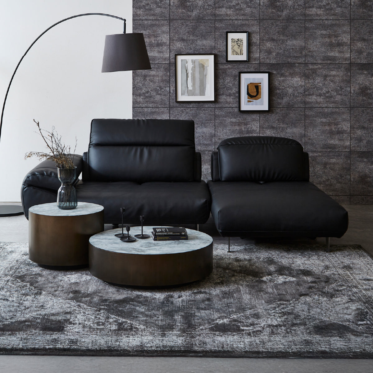 ロニーダス　左スモールカウチソファ　幅239cm