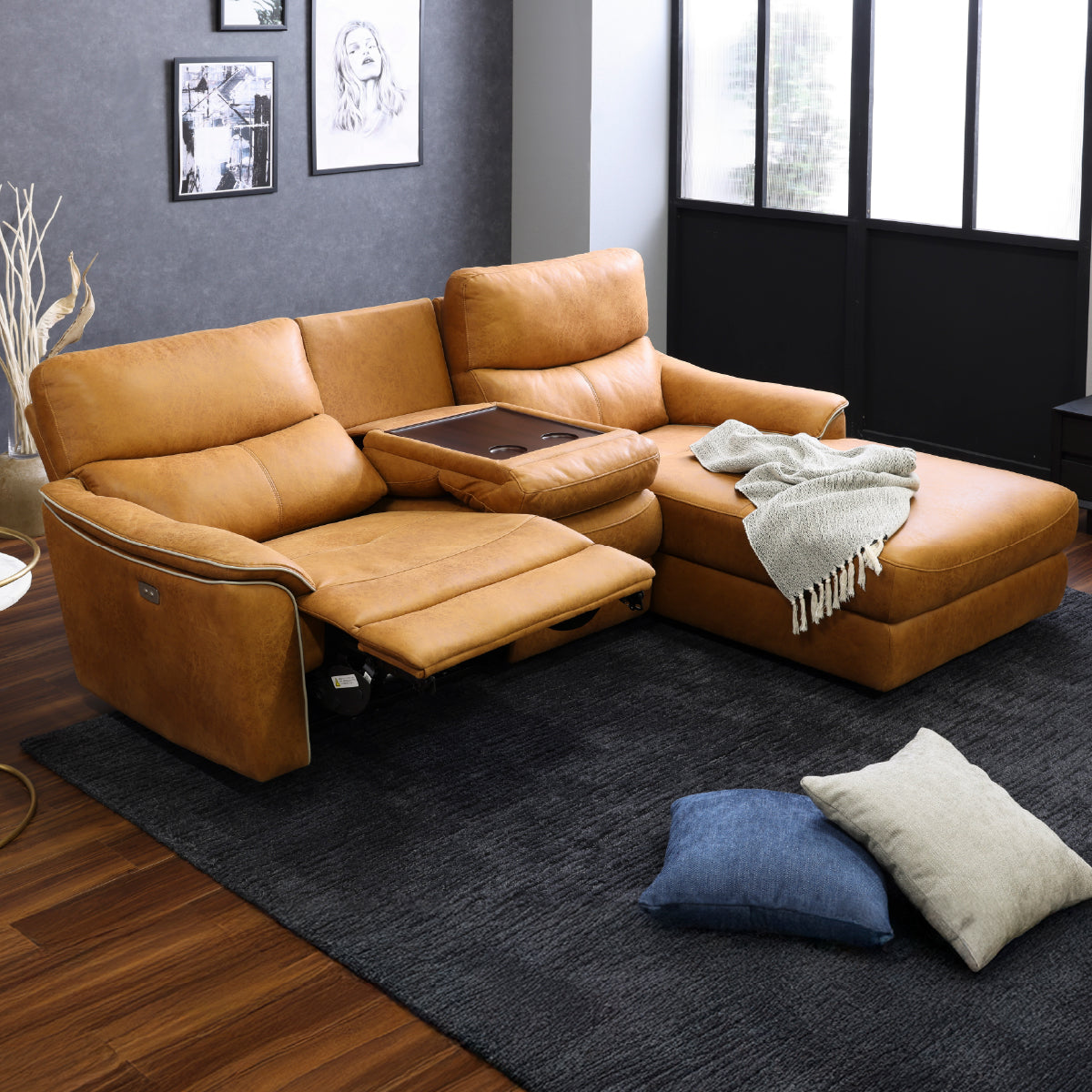 エルドラド　左カウチソファ　幅218cm