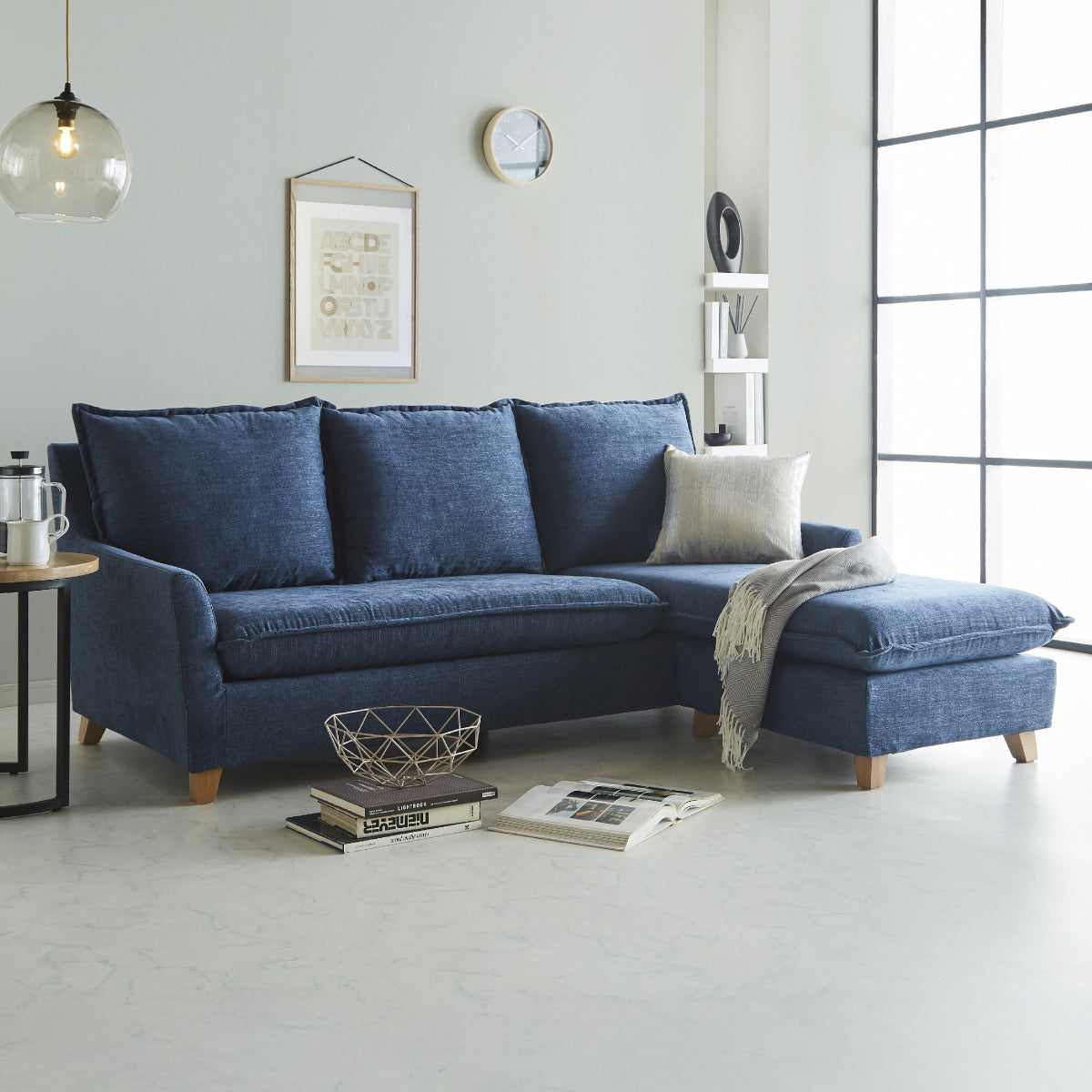 サボン　カウチソファ　幅199cm