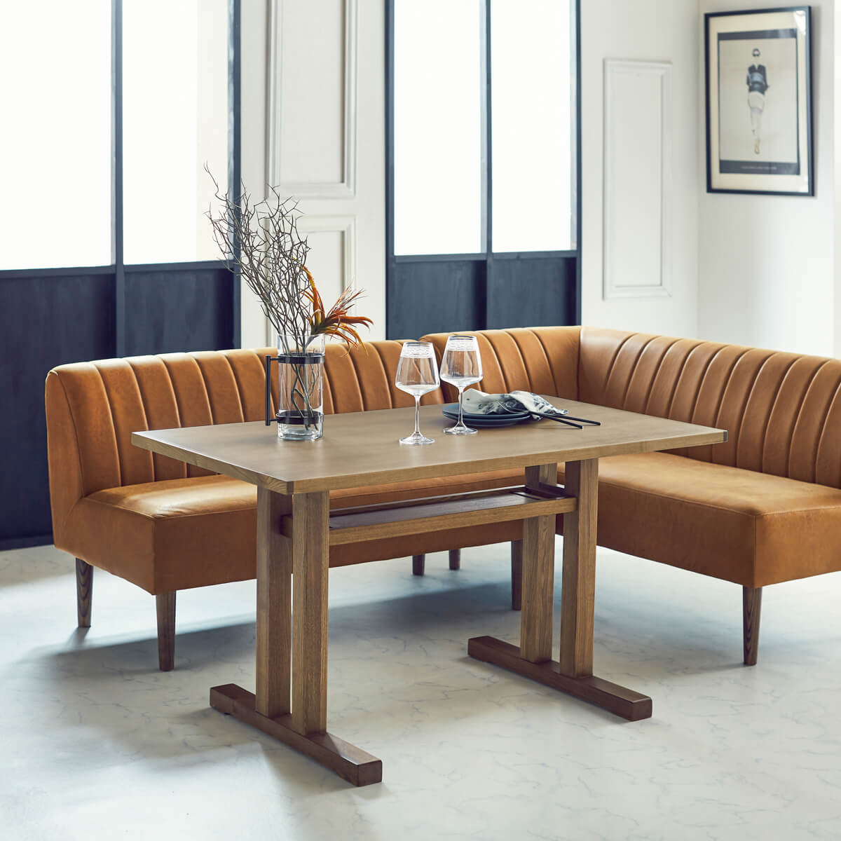 ソルナ ダイニングテーブル 幅115cm