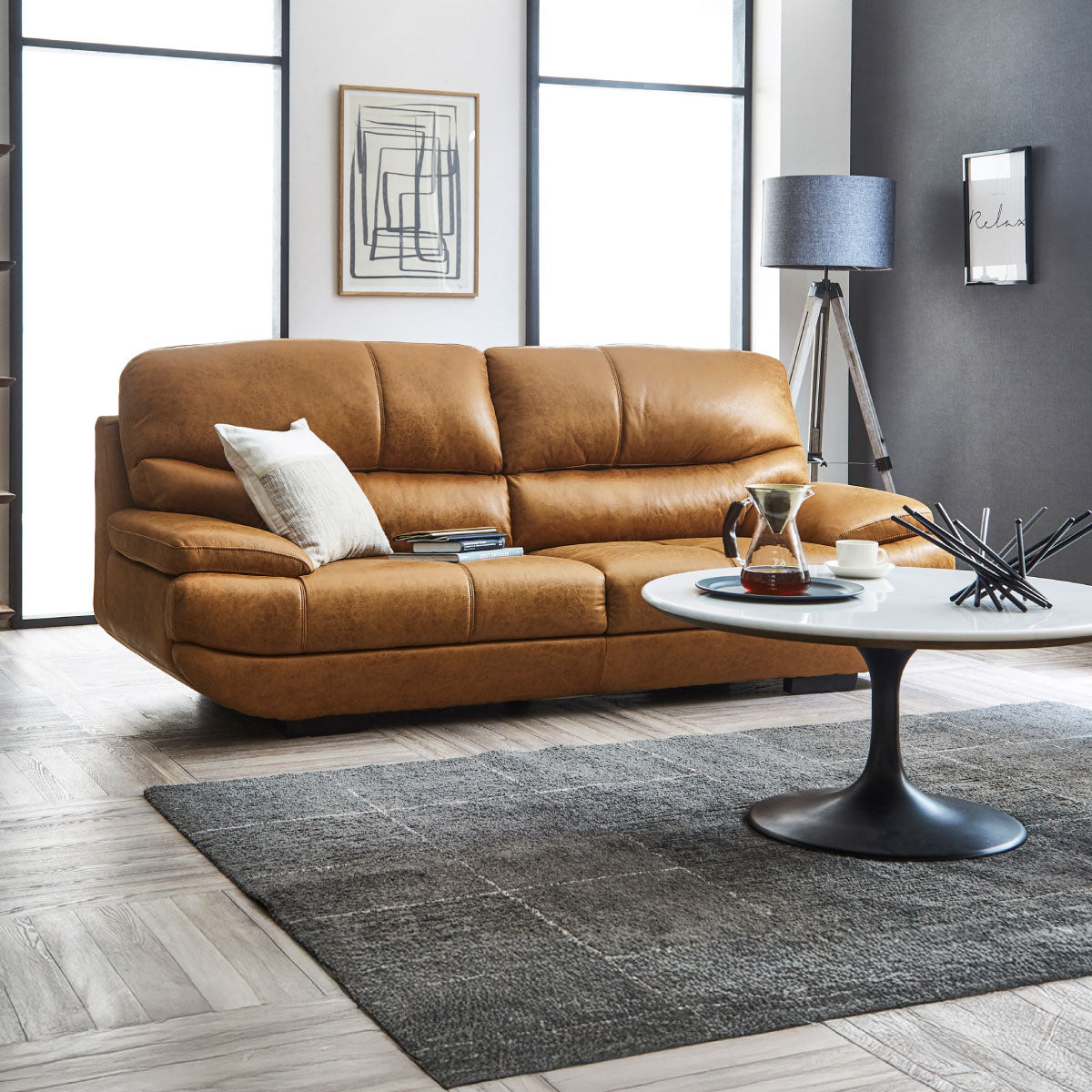 メーダ　3人掛けソファ　幅210cm