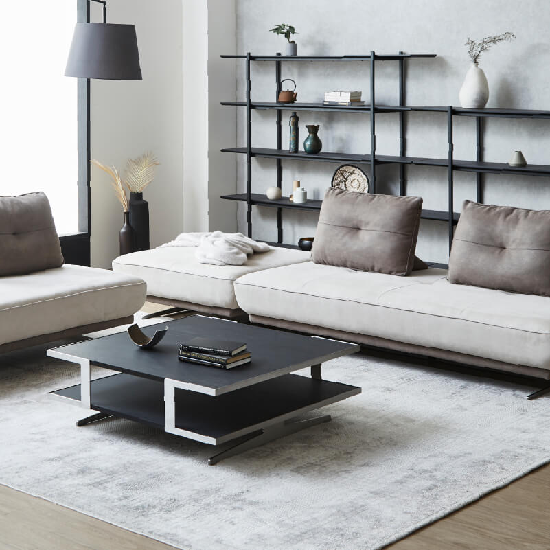 アルフレード　センターテーブル　ブラック