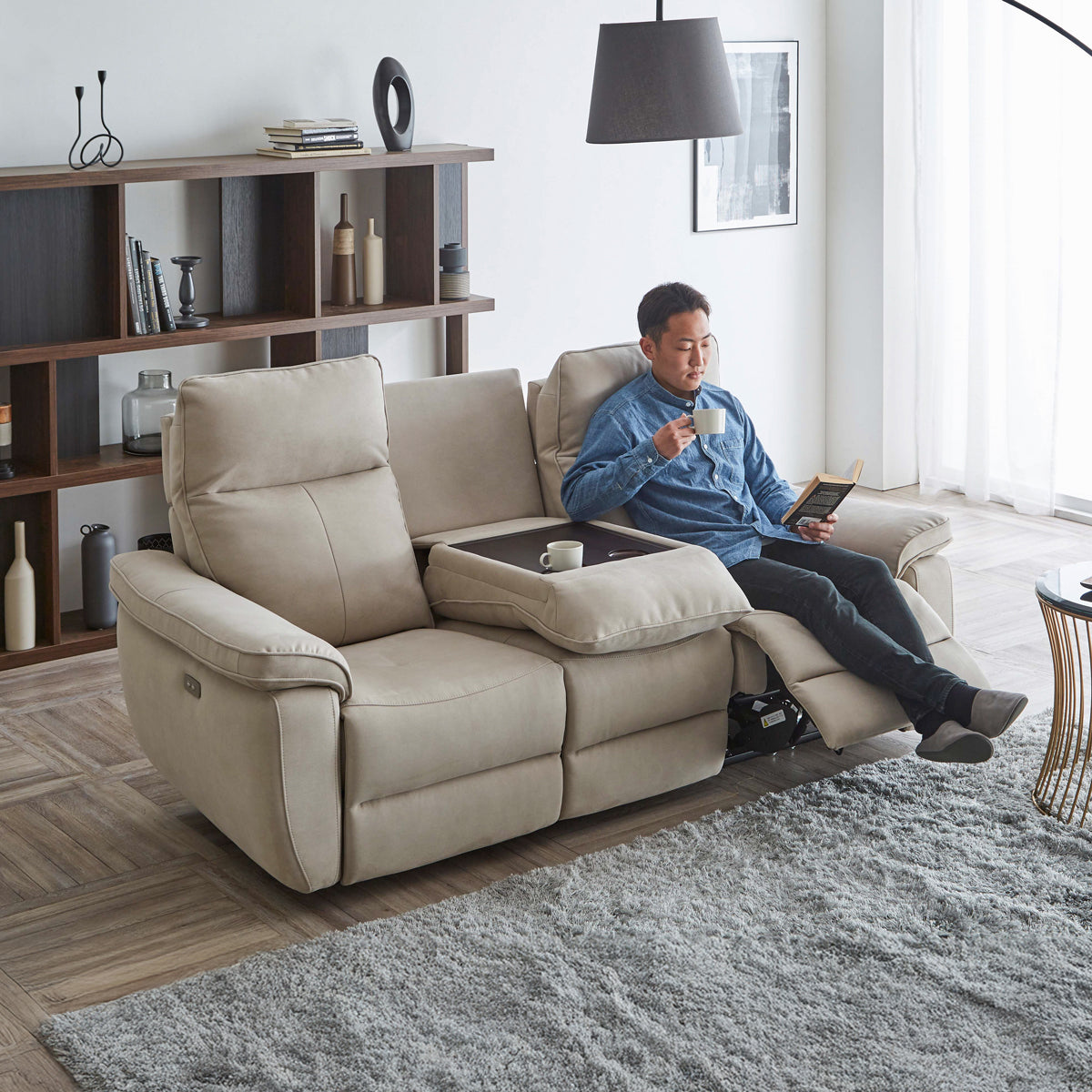 マニー　3人掛けソファ　幅197cm