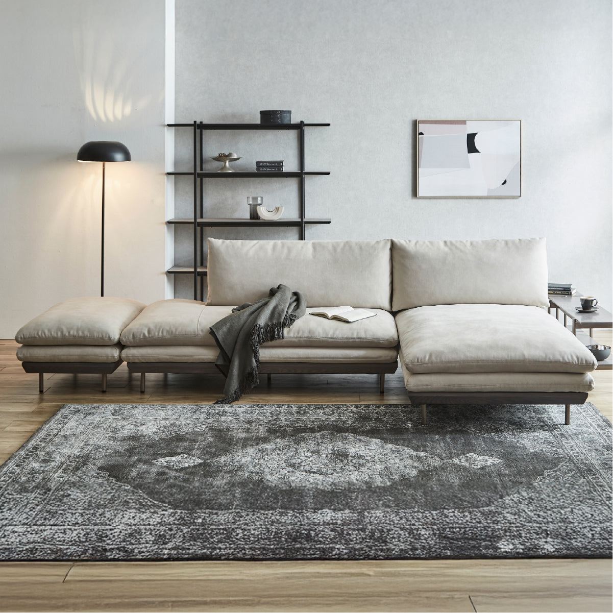 コルディナ　カウチソファ　幅254cm