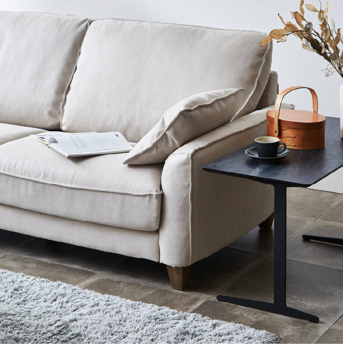 コロンバスⅡ　左カウチソファ　幅219cm