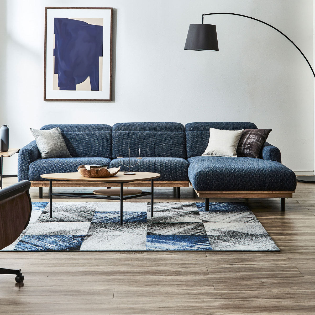 【別注】バレンナ　左カウチソファ　幅284cm