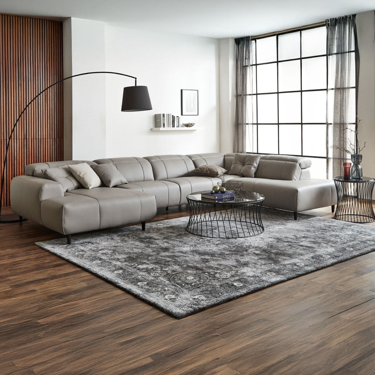 インぺリアLX　左カウチソファ　幅377cm