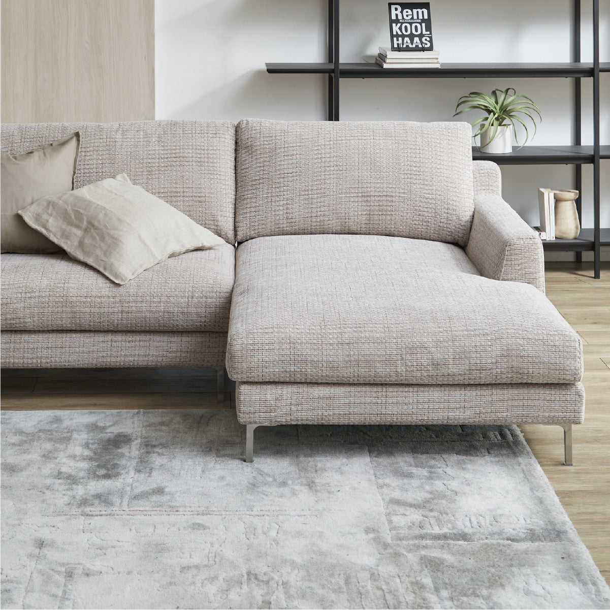 デイラート　カウチソファ　幅221cm