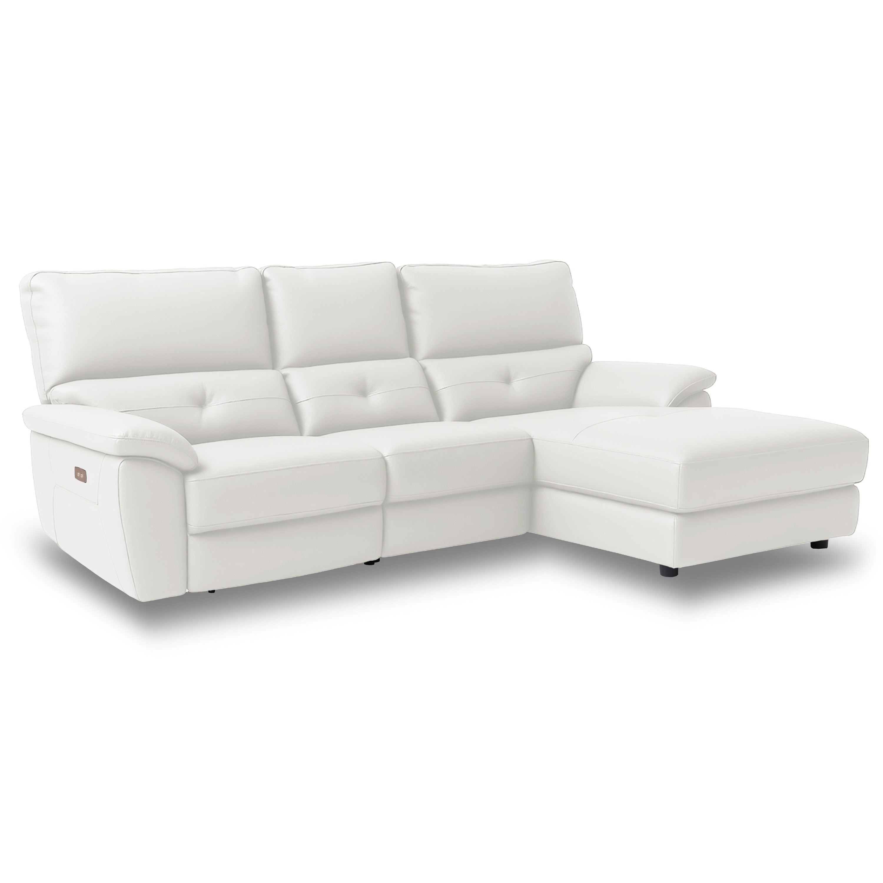 【超美品】ドラゴ左電動カウチソファ幅242cmレザーテックスRELAXFORM ドラゴ 左電動カウチソファ 幅242cm ｜RELAX FORM®（リラックス