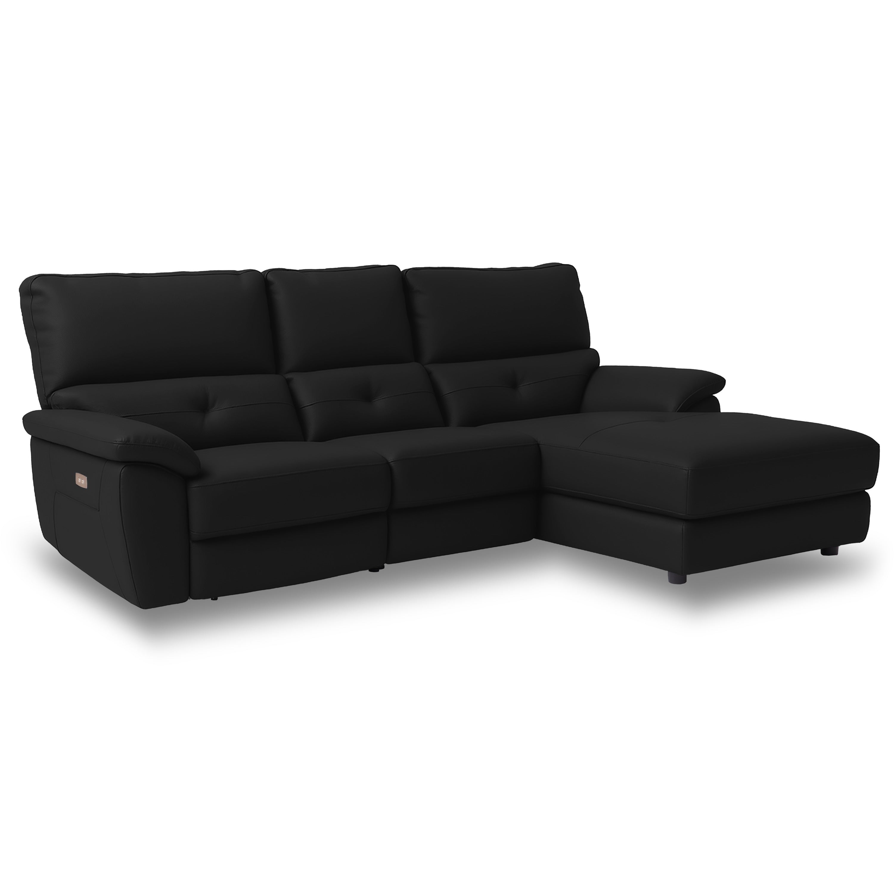 【超美品】ドラゴ左電動カウチソファ幅242cmレザーテックスRELAXFORM ドラゴ ソファ | RELAX FORM (リラックスフォーム)