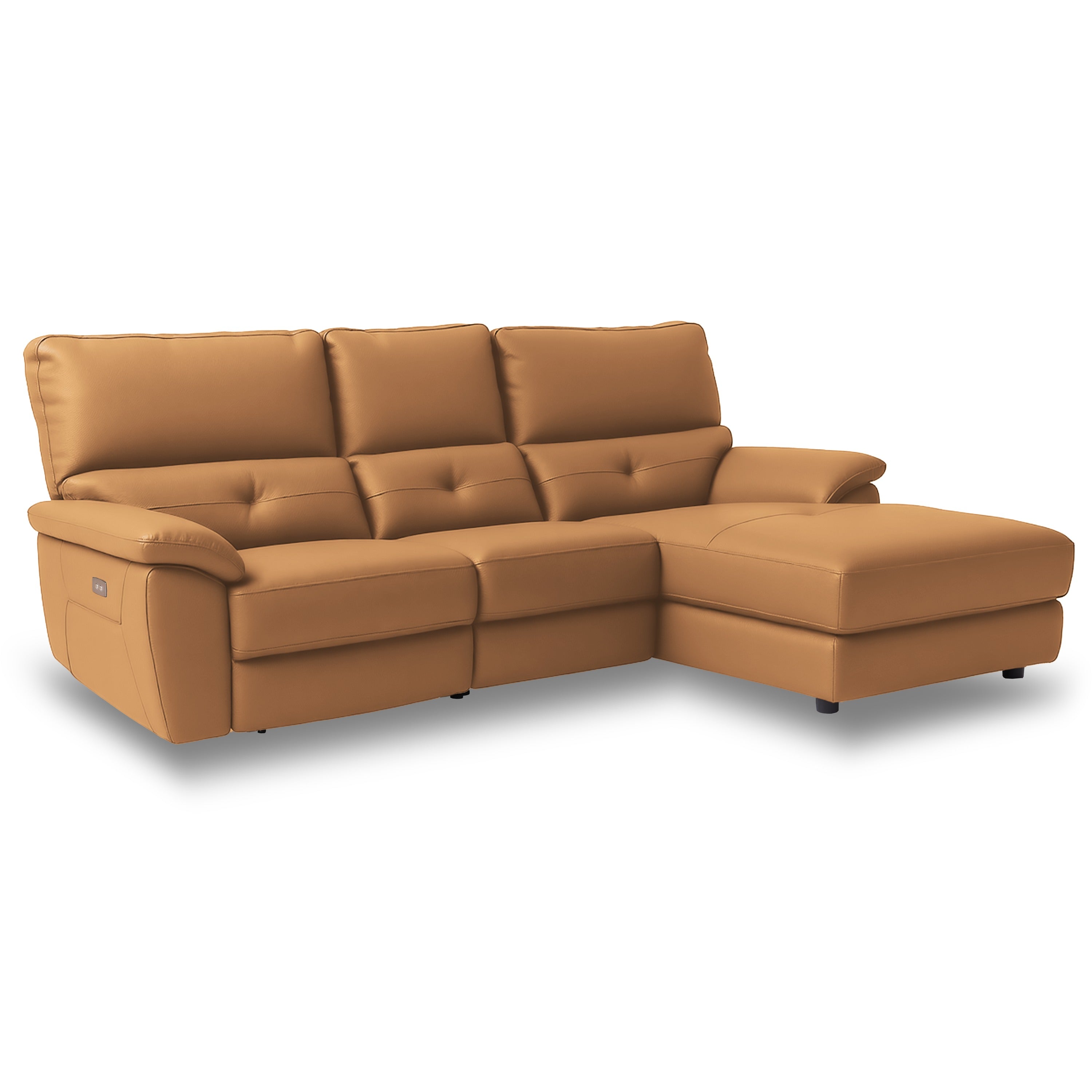 【超美品】ドラゴ左電動カウチソファ幅242cmレザーテックスRELAXFORM ドラゴ 左電動カウチソファ 幅242cm ｜RELAX FORM®（リラックス