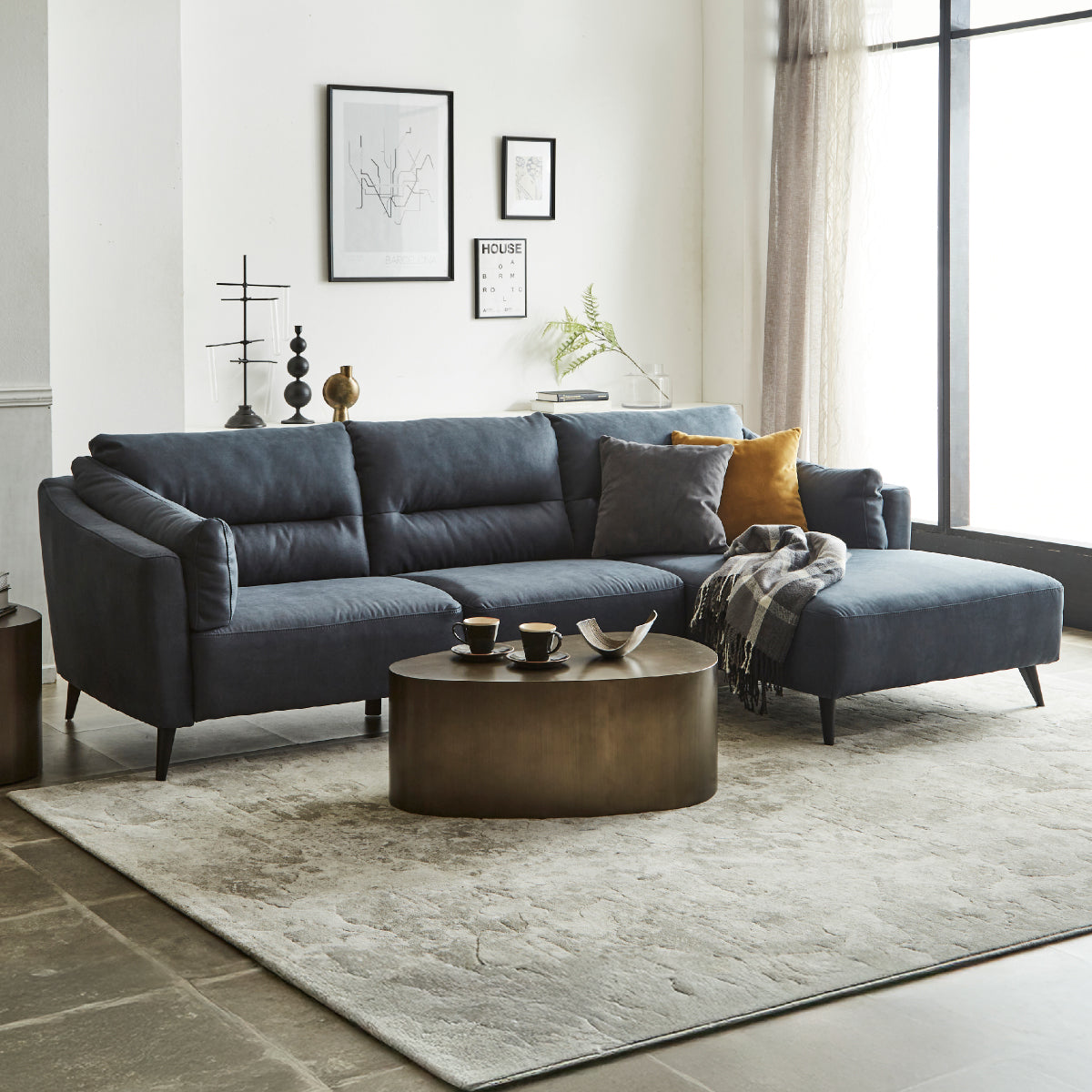 パトラ　カウチソファ　幅250cm