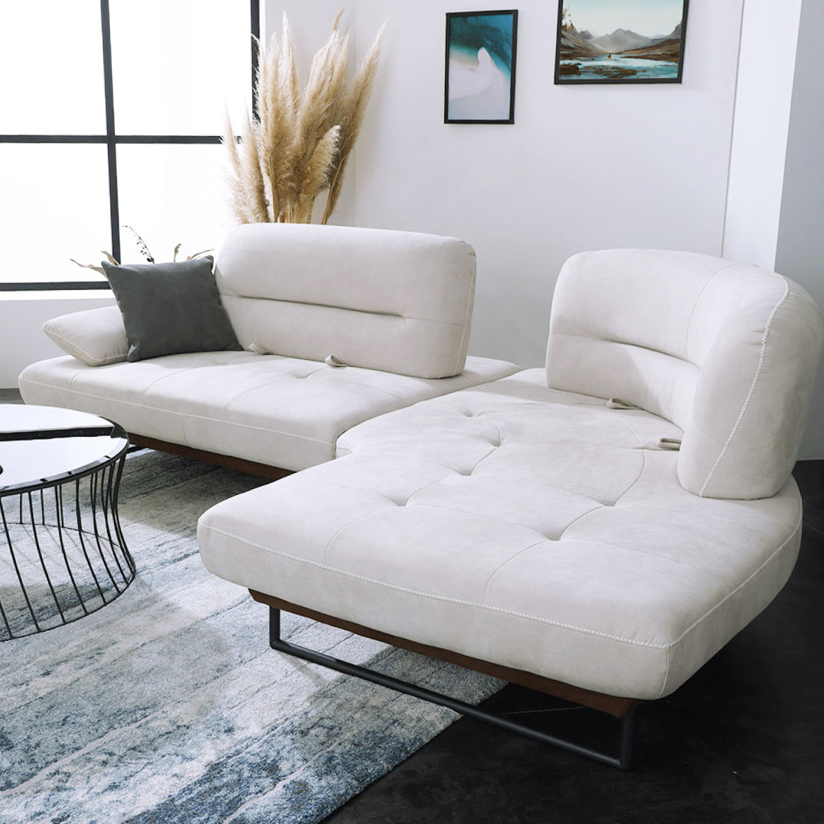 ラルス 左カウチソファ 幅266cm ｜RELAX FORM®（リラックスフォーム