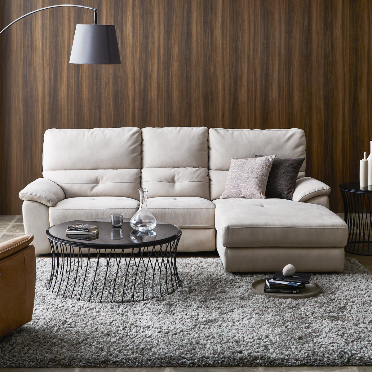 ドラゴ 左電動カウチソファ 幅242cm ｜ RELAX FORM®/リラックス