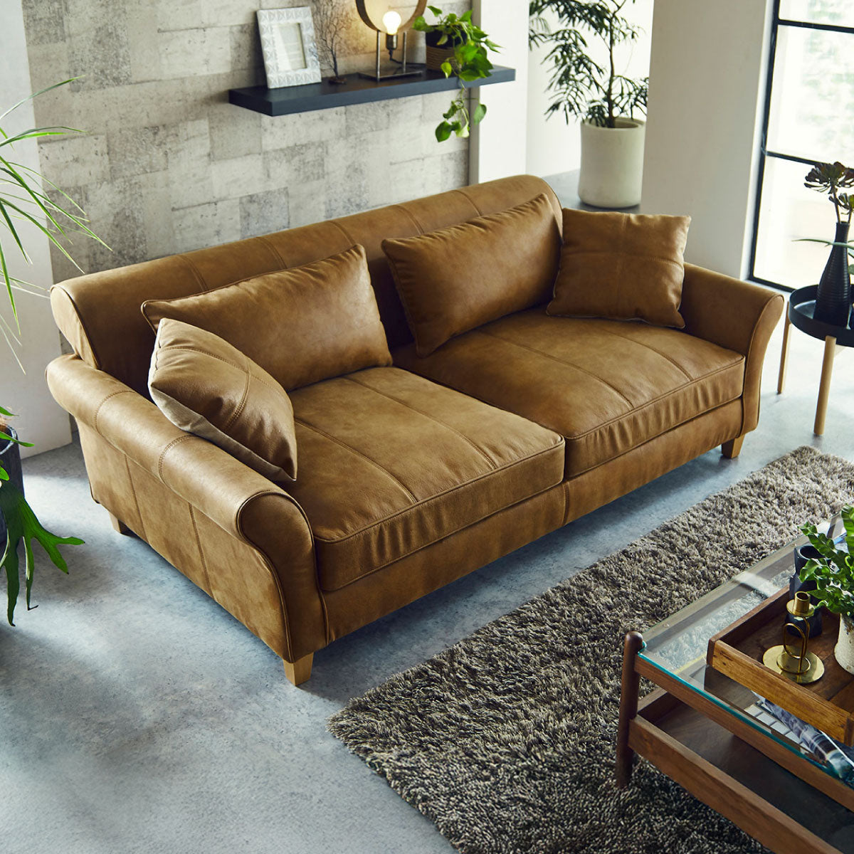 カザル　3人掛けソファ　幅198cm