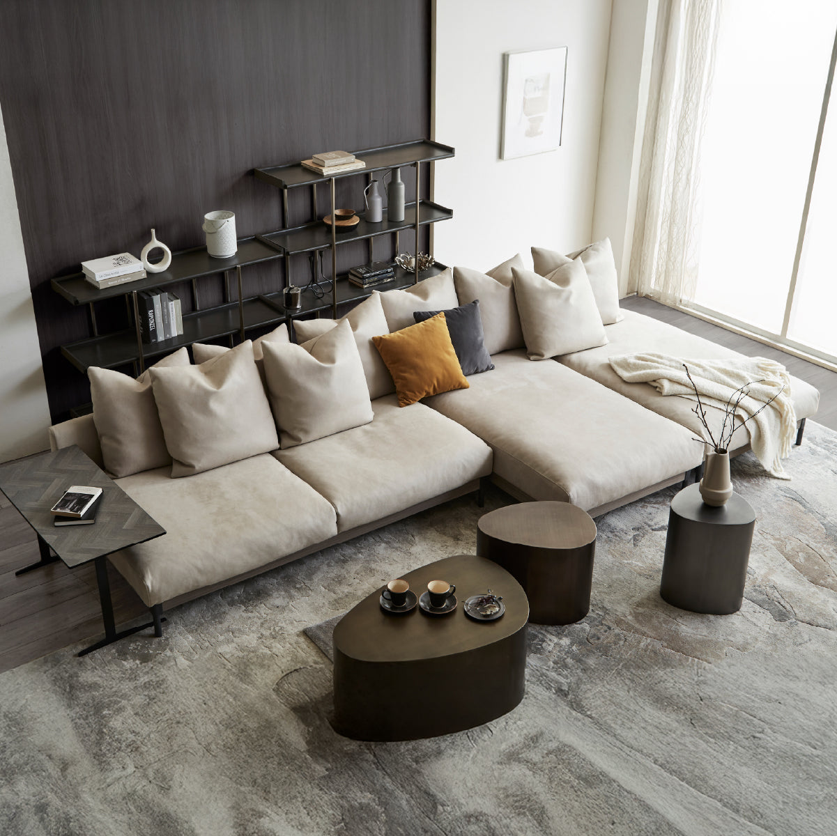 ロベルディ　3人掛けソファ　幅180cm