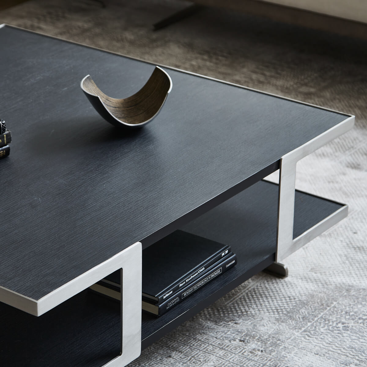 アルフレード　センターテーブル　ブラック