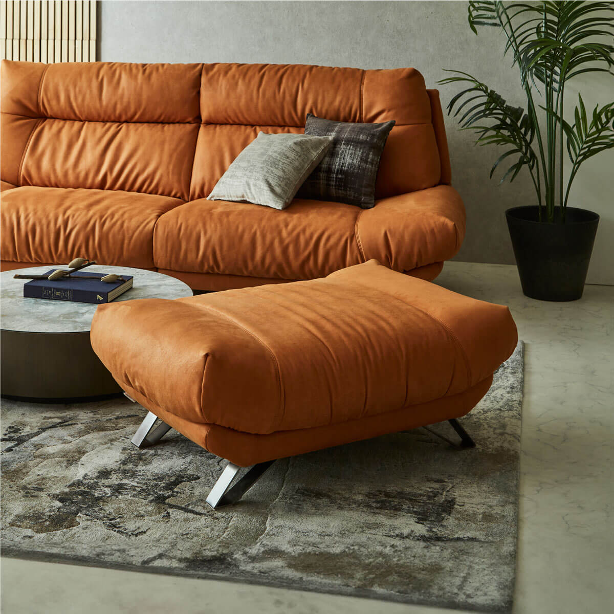 ブルネロ　オットマンS　幅88cm