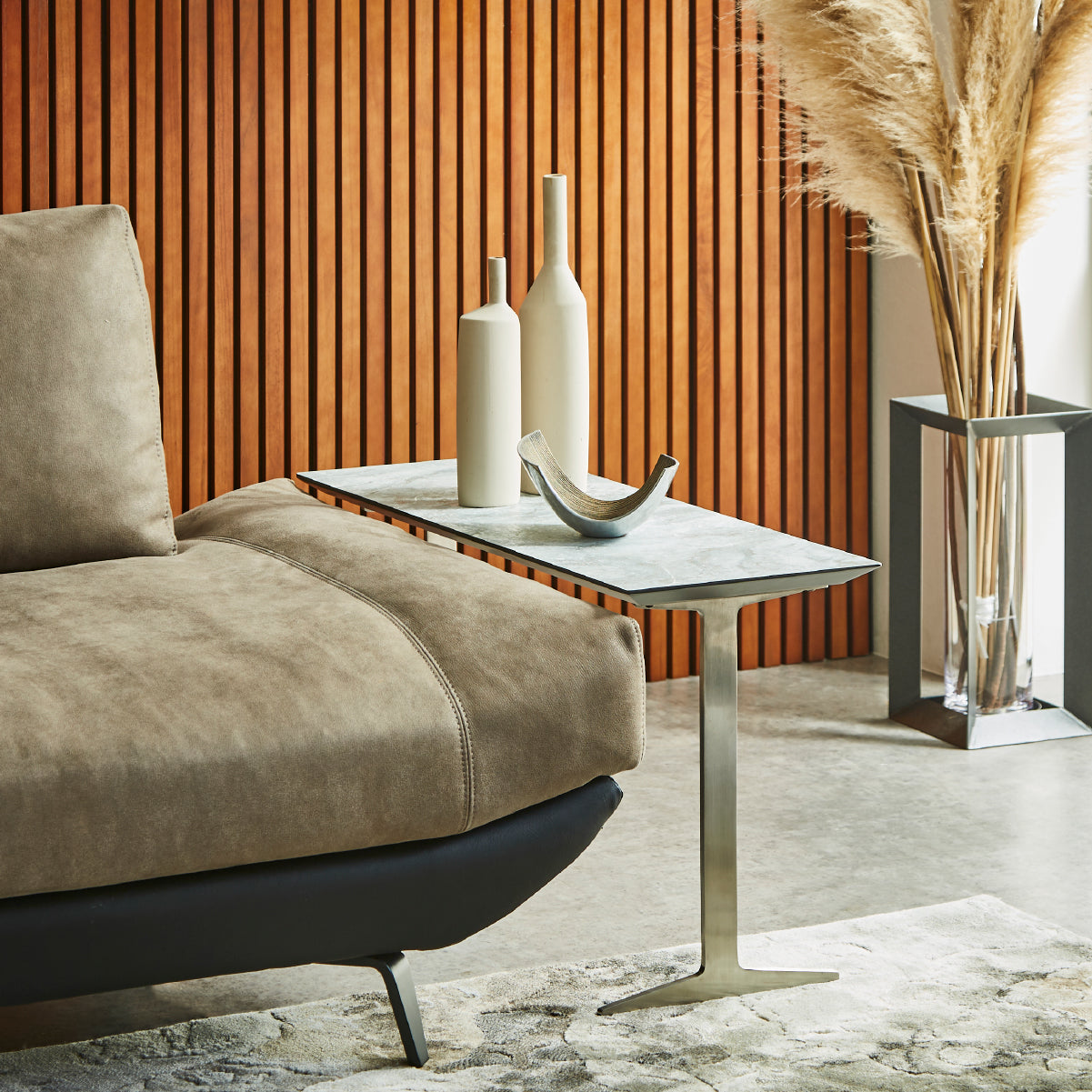 イタレーヌ サイドテーブル ブリッジ脚