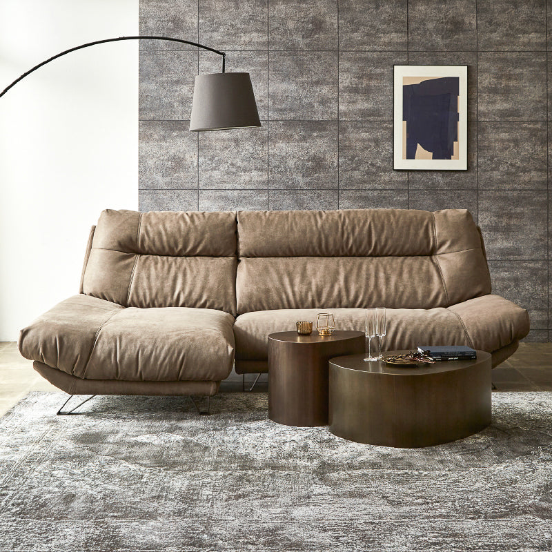 ブルネロ　右スモールカウチソファ　幅227cm