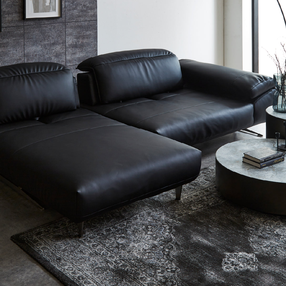 ロニーダス　右スモールカウチソファ　幅239cm