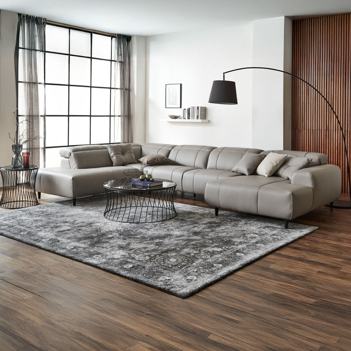 インぺリアLX　右カウチソファ　幅377cm