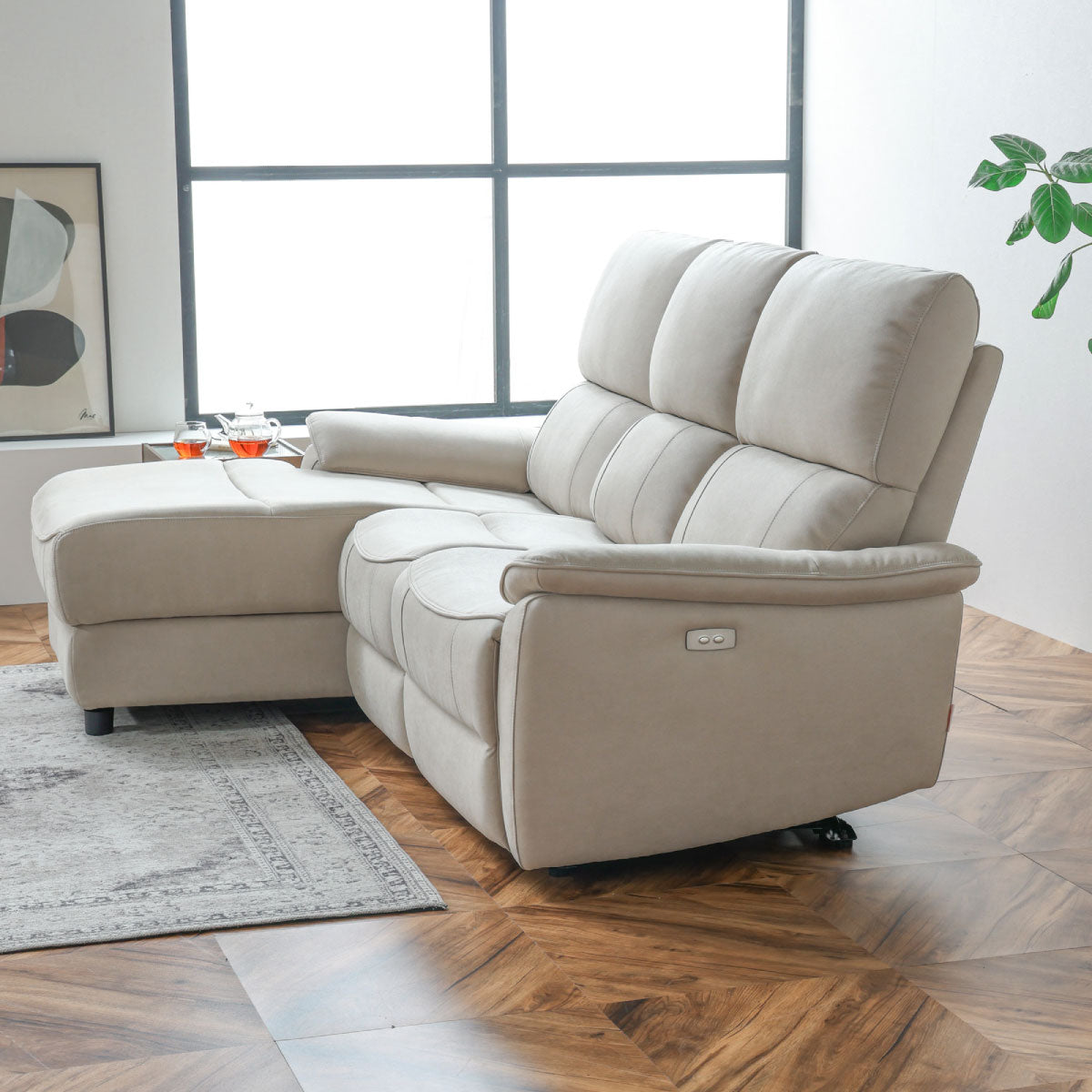 ジャグ 右電動カウチソファ 幅195cm ｜ RELAX FORM®/リラックス