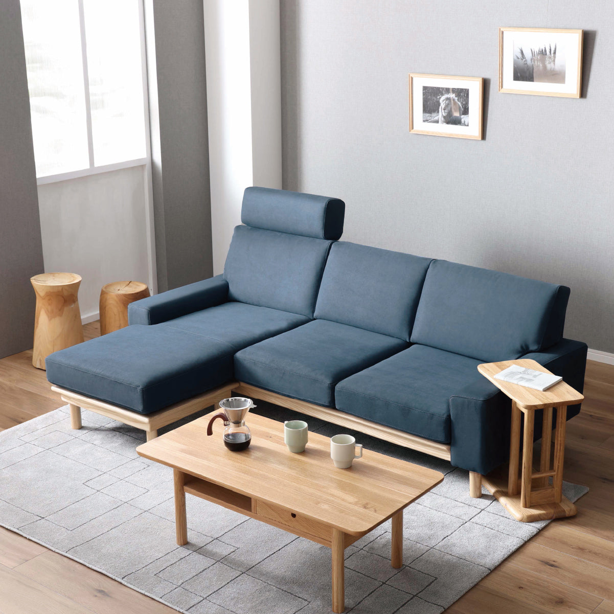 ルノ　カウチソファ　幅200cm