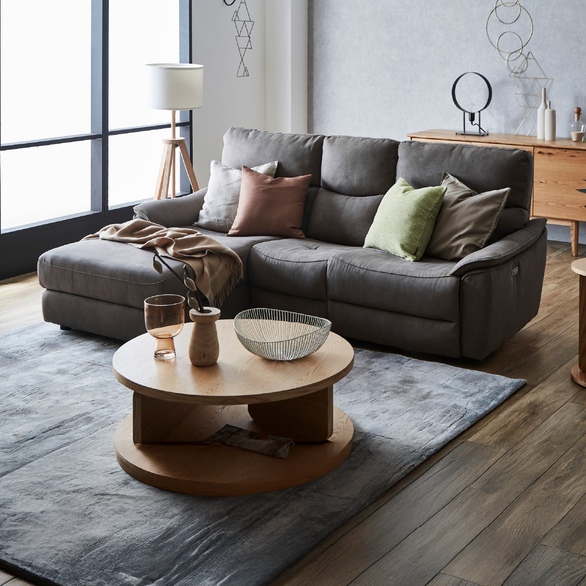 エルドラド　右カウチソファ　幅218cm