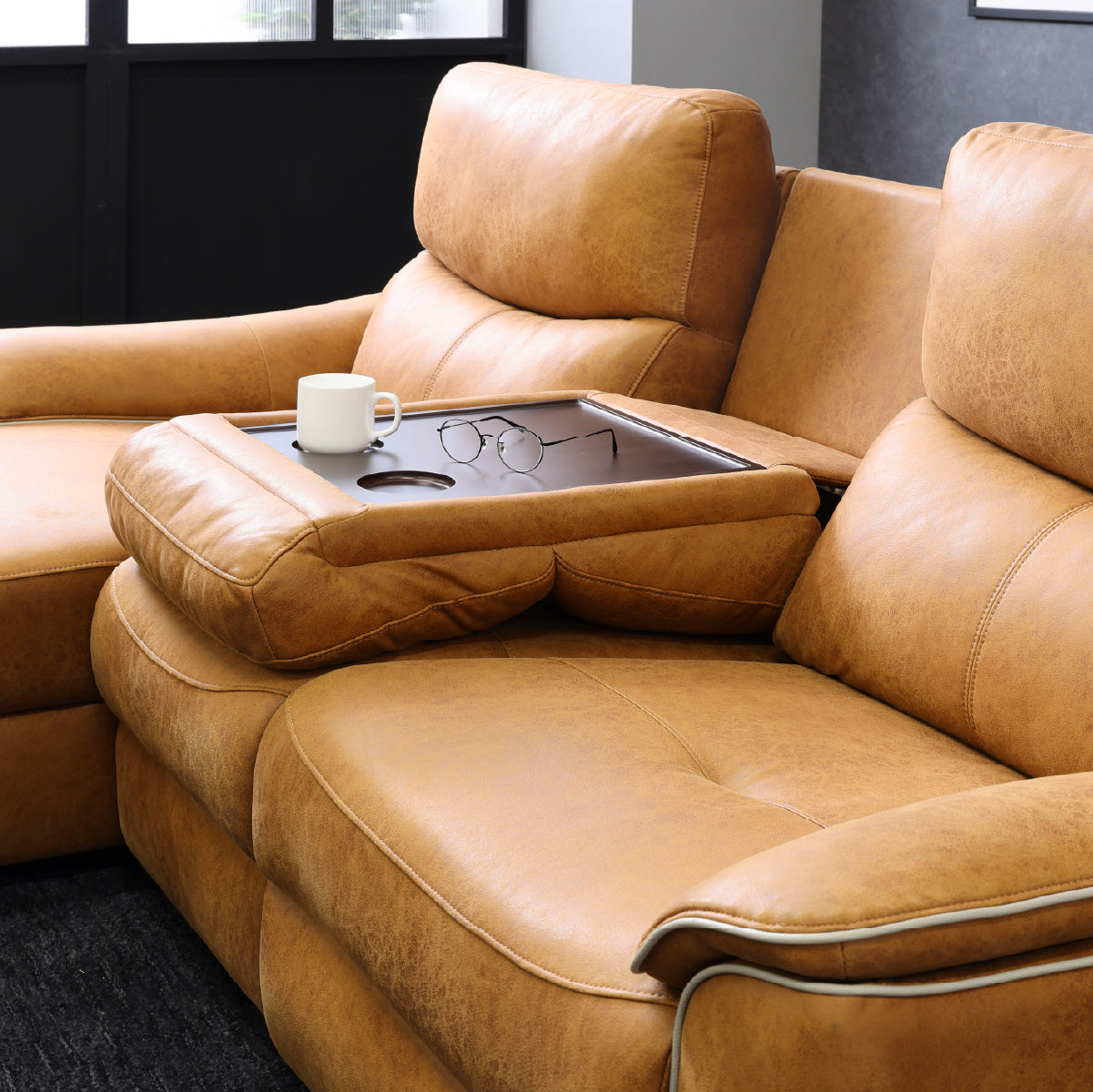 エルドラド　右カウチソファ　幅218cm