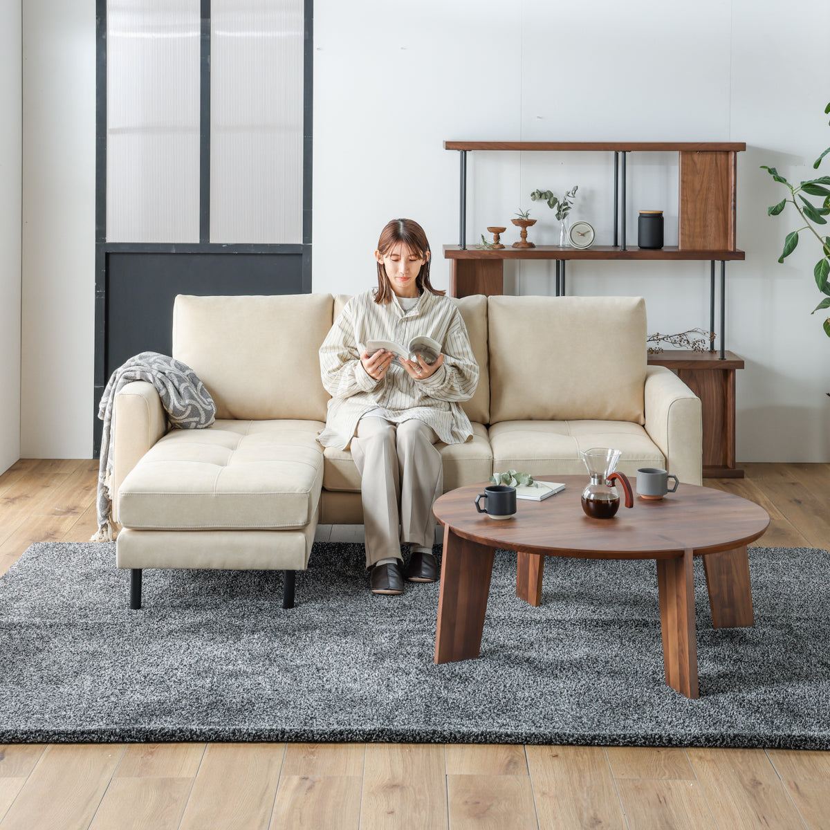 ソラン　カウチソファ　幅189cm